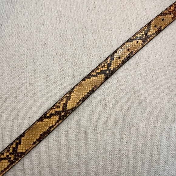 Vintage Genuine Python Leather Belt - Picture 3 of 3